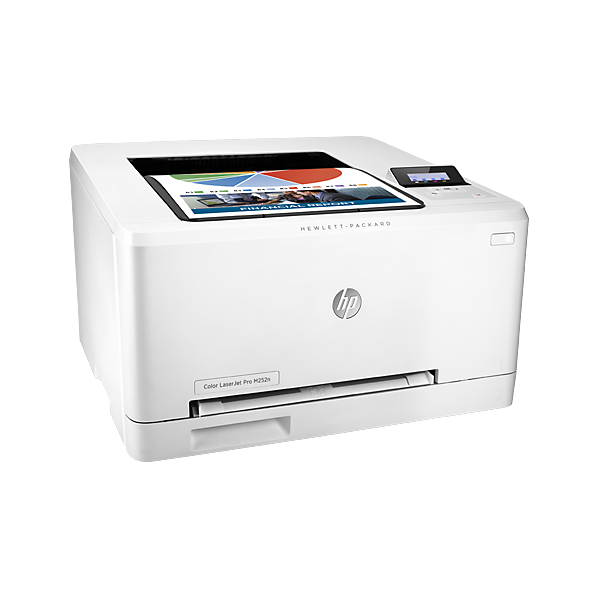 Принтер лазерный цветной HP Color LaserJet Pro M252n (B4A21A), A4, 600dpi, 18/18стр/мин, 128MB, LAN, USB2.0, ЖК дисплей, 30000стр/мес