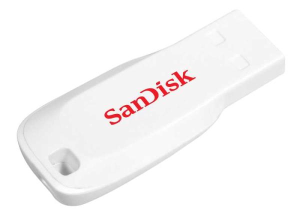 Флэш-накопитель USB2.0   8GB SanDisk CZ50 Cruzer Blade SDCZ50C-008G-B35W, белый