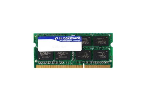 Оперативная память SO-DIMM DDR3  4GB, 1600МГц (PC12800) Silicon Power SP004GBSTU160W02, 1.5В, retail