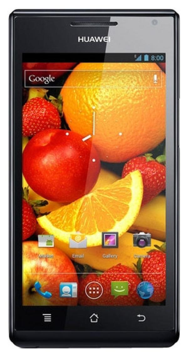 Смартфон Huawei Ascend P1, 2*1.5ГГц, 4GB, 4.3" 960*540, SD-micro, GSM/3G, GPS, BT, WiFi, G-sensor, радио, 2 камеры 8/0.3Мпикс, Android 4.0, 65*129*8мм 110г, 320ч/ 7ч, черный