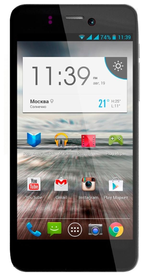 Смартфон 2*sim Highscreen Alpha Ice, 4*1.2ГГц, 4GB, 4.7" 1280*720, SD-micro, GSM/3G, GPS, BT, WiFi, G-sensor, радио, 2 камеры 13/3Мпикс, Android 4.2, 67*138*8мм 120г, черный