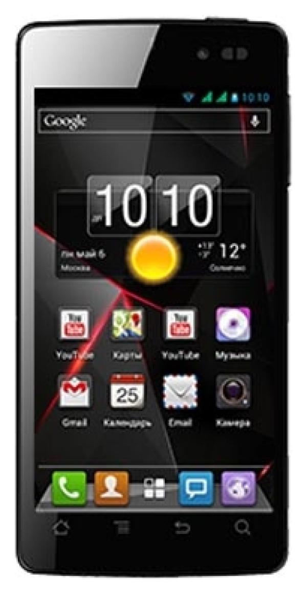 Смартфон 2*sim Highscreen Omega Q, 4*1.2ГГц, 4GB, 4.5" 960*540, SD-micro/SDHC-micro, GSM/3G, GPS, BT, WiFi, G-sensor, радио, 2 камеры 5/0.3Мпикс, Android 4.1, 66*135*9мм, черный