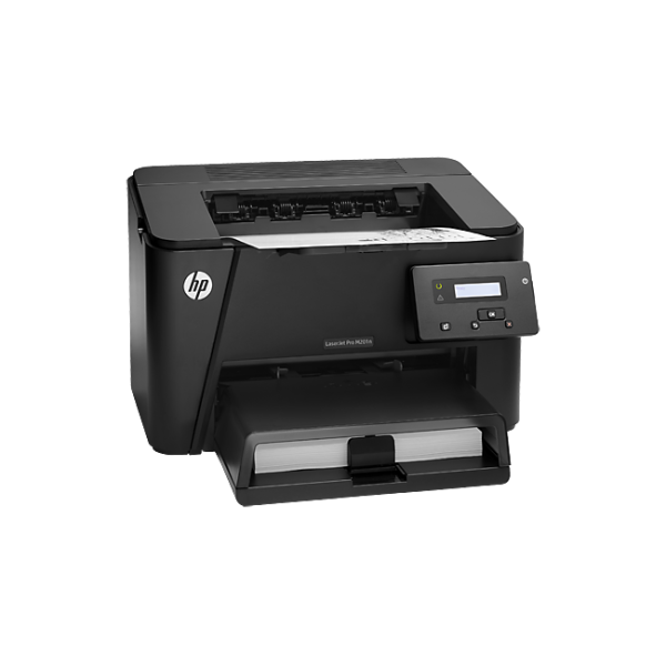 Принтер лазерный HP LaserJet Pro M201n (CF455A), черный, A4, 25стр/мин, 1200dpi, 128MB, LAN, USB2.0, ЖК дисплей, 8000стр/мес