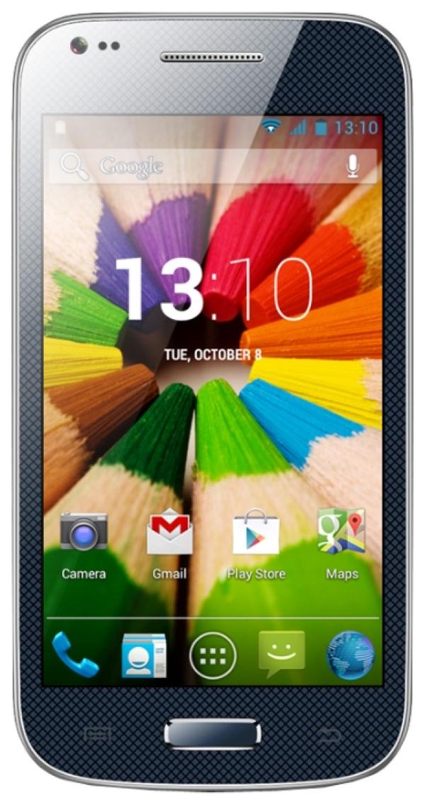Смартфон 2*sim Iconbit Mercury LX (NT-3513M), 2*1.2ГГц, 4GB, 3.75" 800*480, SD-micro, GSM/3G, BT, WiFi, G-sensor, радио, 2 камеры 2/0.3Мпикс, Android 4.2, 59*114*10мм 109г, темно-синий