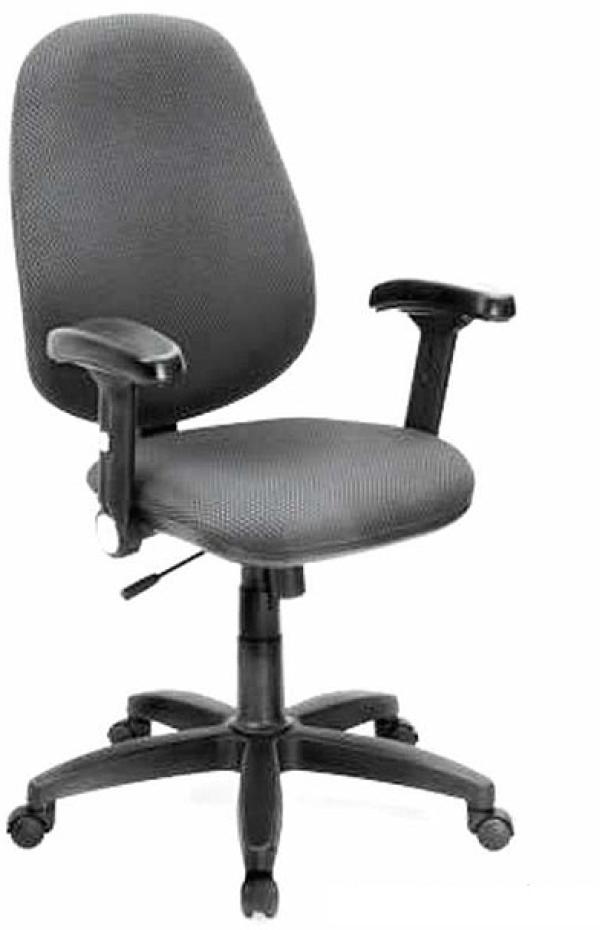 Кресло Chairman Антей JP 15-1, черно-серый, механизм качания ASIN, Т-образные подлокотники, крестовина-пластик, регулировка высоты сиденья - газлифт, до 100кг