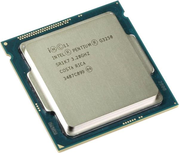Процессор S1150 Intel Pentium Dual-Core G3250 3.2ГГц, 2*256KB+3MB, 5ГТ/с, Haswell 0.022мкм, Dual Core, видео 350МГц, EDB/EIST/EM64T/EVP/IQSV/IS/IVT/SSE/SSE2/SSE3/SSE4/SSE4.1/SSE4.2/SSSE3, 53Вт