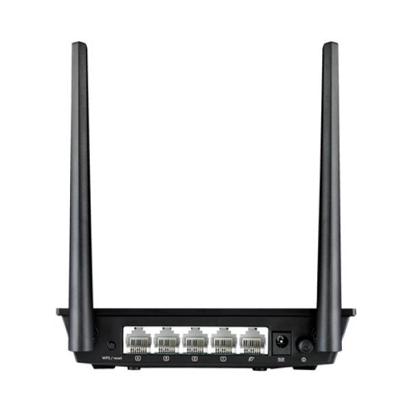 Маршрутизатор WiFi ASUS RT-N11P, 4*RJ45 LAN 100Мбит/с, 1*RJ45 WAN 100Мбит/с, 802.11n 300Мбит/с, 2.4ГГц, VPN-клиент, Firewall