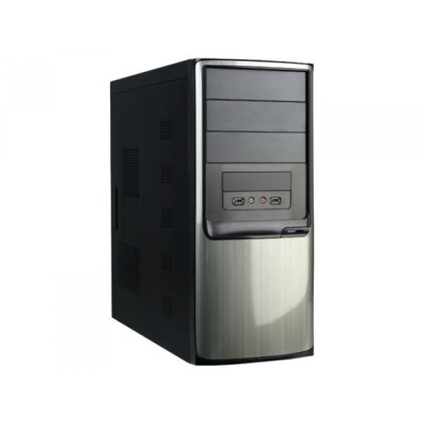 Корпус ATX MidiTower Codegen SuperPower Q3335-A11, 500Вт, P4 24pin, 3*5.25"+1(8)*3.5", Audio/2*USB2.0, без вентиляторов (2 места), черный-серебристый