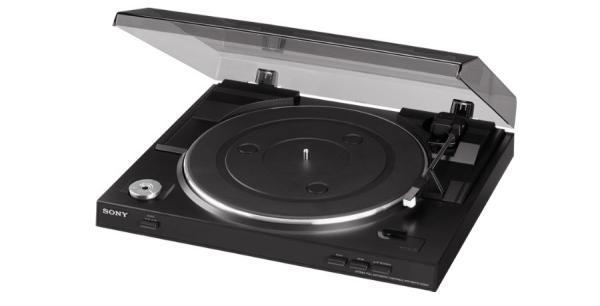 Проигрыватель LP Sony PS-LX300USB, фонокорректор, 33.45об/мин, тонарм, эквалайзер, USB, RCA, черный