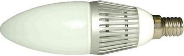 Лампа E14 светодиодная белая MaySun Свеча CD-4W-E14, 4/25Вт, теплый белый, 220В, 250Лм, 50000ч, свеча, 37/129мм
