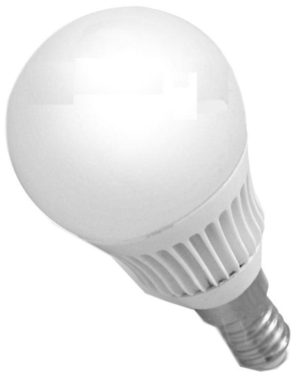 Лампа E14 светодиодная белая MaySun Шарик GL5.5-E14 AC110-265V, 5.5/35Вт, теплый белый, 110..260В, 360Лм, 50000ч, шар, 97мм