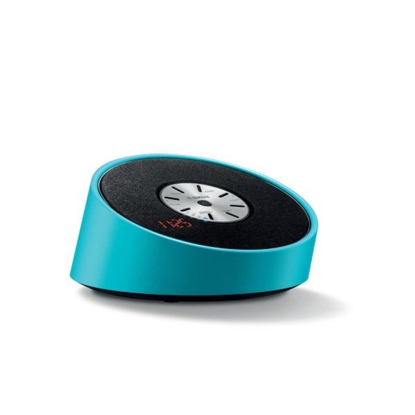 Колонки  Bluetooth Yamaha TSX-B15, линейный вход, USB, ЖК дисплей, радио, часы, будильник, пластик, голубой