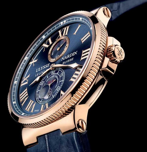 Часы копия Ulysse Nardin Marine Chronometer, стрелки, кварцевые, стекло, сталь, 43*43*11мм 80г