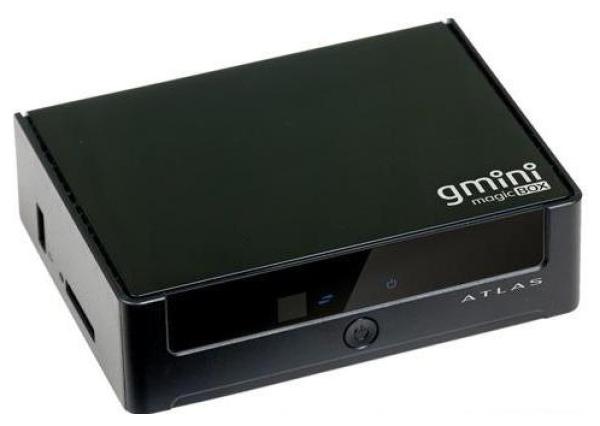 Медиа проигрыватель G-mini magic box Atlas, ARM Cortex A9, LAN, 3*USB2.0, USB host, SPDIF (Optical) SD/SDHC, ЖКД, Android 2.2, QWERTY ПДУ, TouchPad