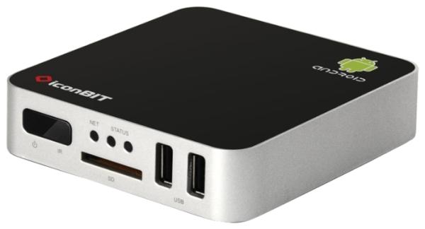 Медиа проигрыватель Iconbit Toucan Nano Plus, LAN, USB2.0, USB host 2*AF, MMC/MS/SD/SDHC, Android 2.3, ПДУ