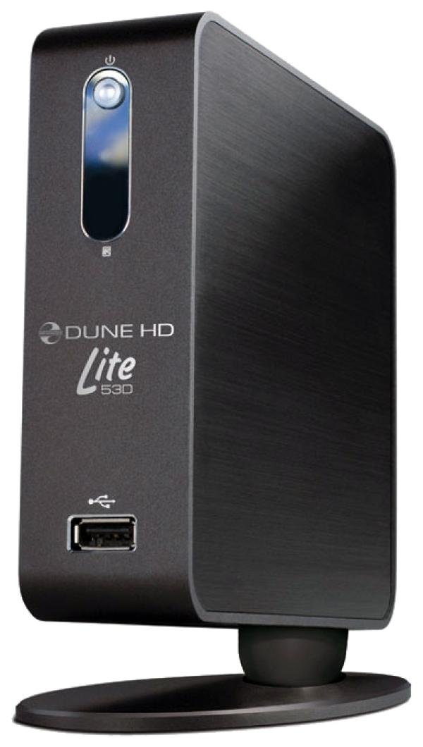 Медиа проигрыватель Dune Lite 53D, Sigma Designs 8653, LAN, НЖМД 2.5" SATA, 2*USB2.0, SPDIF (Optical), SD/SDHC, BitTorrent