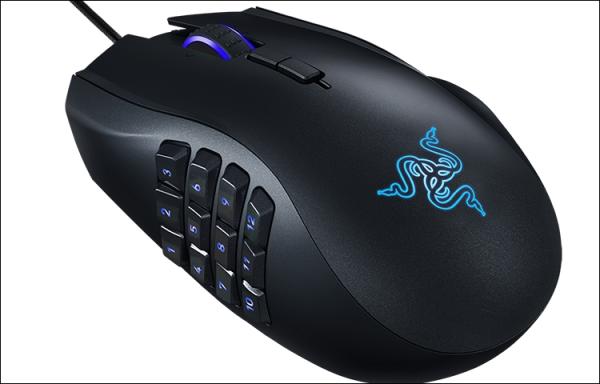 Мышь Razer Naga Chroma снабжена подсветкой и блоком из 12 клавиш для большого пальца
