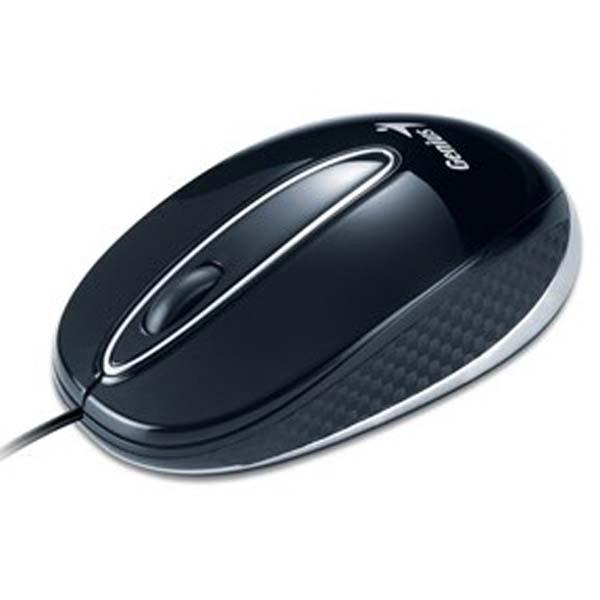 Мышь оптическая Genius NX Mini, USB, 3 кнопки, колесо, 1200dpi, для ноутбука, черный