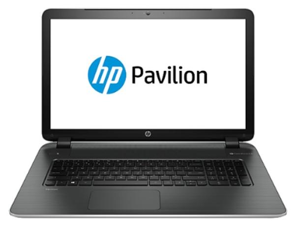 Ноутбук 17" HP Pavilion 17-f060sr (G7Y20EA), Core i7-4510U 2.0 12GB 1TB 1600*900 iHM87(iHD4600) GT840M 2GB DVD-RW 2*USB3.0/USB2.0 LAN WiFi BT HDMI камера SD 2.7кг W8.1 серебристый-черный