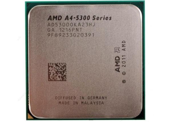 Процессор FM2 AMD A4-5300 3.4ГГц, 1MB, 5000МГц, Trinity 0.032мкм, Dual Core, Dual Channel, видео 723МГц, 65Вт