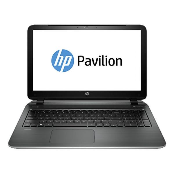 Ноутбук 15" HP 15-p273ur (N0S38EA), Pentium N3540 2.16 4GB 500GB GT830M 2GB DVD-RW 2*USB2.0/USB3.0 LAN WiFi BT HDMI камера MMC/SD 2.3кг W8 серебристый-черный
