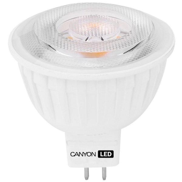 Лампа GU5.3 светодиодная белая Canyon LED MRGU53/5W230VN60, 4.8/39Вт, нейтральный белый, 4000К, 220..240В, 330Лм, 50000ч, матовый, 50/54мм