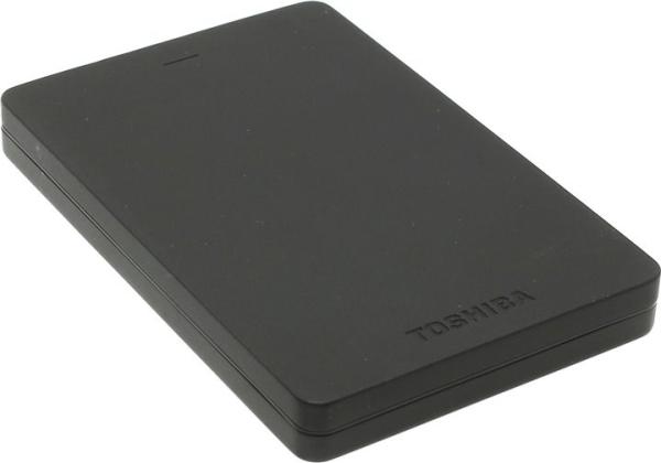 Жесткий диск внешний 2.5" USB3.0  1TB Toshiba Stor.e Canvio Alu HDTH310EK3AA, 5400rpm, microUSB B, компактный, черный