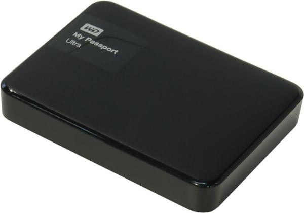 Жесткий диск внешний 2.5" USB3.0 2TB WD My Passport Ultra WDBNFV0020BBK, 5400rpm, microUSB B, черный