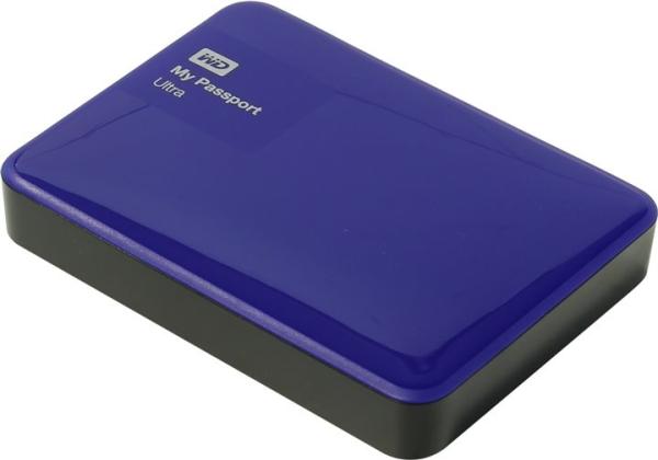 Жесткий диск внешний 2.5" USB3.0 2TB WD My Passport Ultra WDBNFV0020BBL, 5400rpm, microUSB B, синий
