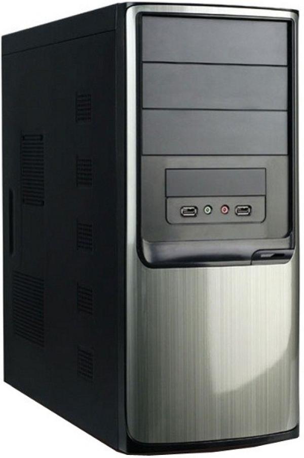 Корпус ATX MidiTower Codegen SuperPower Q3335-A2, 350Вт, 3*5.25"+1(8)*3.5", Audio/2*USB2.0, без вентиляторов (2 места), черный-серый