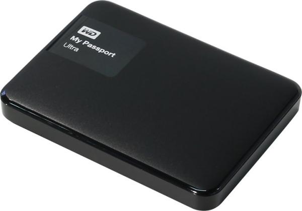 Жесткий диск внешний 2.5" USB3.0  1TB WD My Passport Ultra WDBDDE0010BBK, 5400rpm, microUSB B, черный