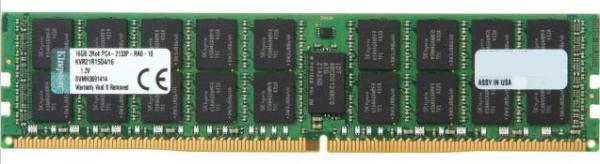 Оперативная память DIMM DDR4 ECC Reg 16GB, 2133МГц (PC17000) Kingston KVR21R15D4/16, 1.2В, retail