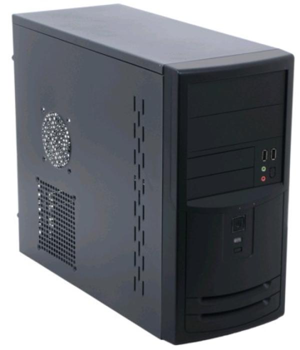 Корпус mATX MiniTower 3Cott 5006, 450Вт, P4 20+4pin, 2*5.25"+2(2)*3.5", Audio/2*USB2.0, без вентиляторов (2 места), черный