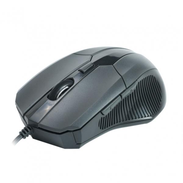 Мышь оптическая CBR CM-301 Grey, USB, 5 кнопок, колесо, 2400/1600/1200/800dpi, для ноутбука, черный-серый