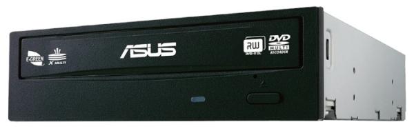 Привод DVD-RW ASUS DRW-24F1MT, SATA, DVD-Dual 8/8/12, DVD 24/24/6/8/16, DVD-RAM 5/5, CD 48/24/48, 1.5MB, черный