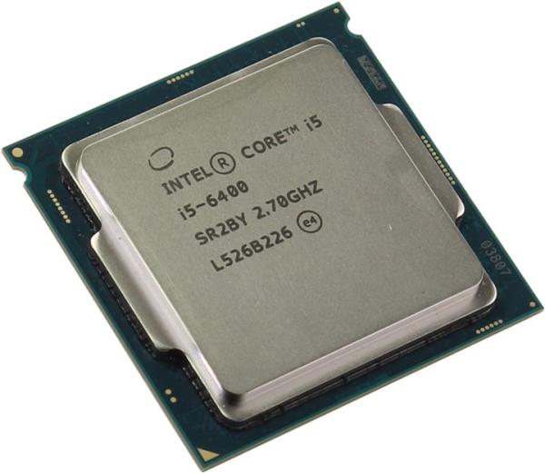 Процессор S1151 Intel Core i5-6400 2.7ГГц, 4*256KB+6MB, 8ГТ/с, Skylake 0.014мкм, Quad Core, видео 950МГц, 65Вт