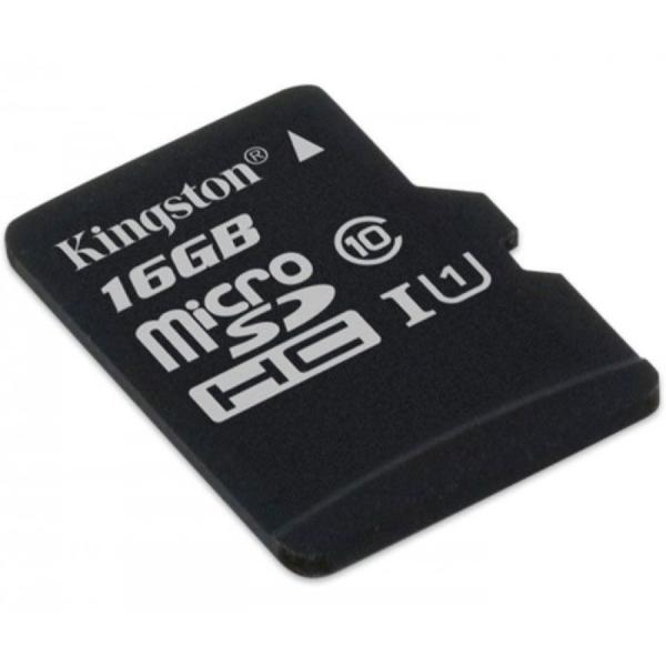 Карта памяти SDHC-micro (TransFlash) 16GB Kingston SDC10G2/16GBSP, 45/10МБ/сек, class 10, UHS-I