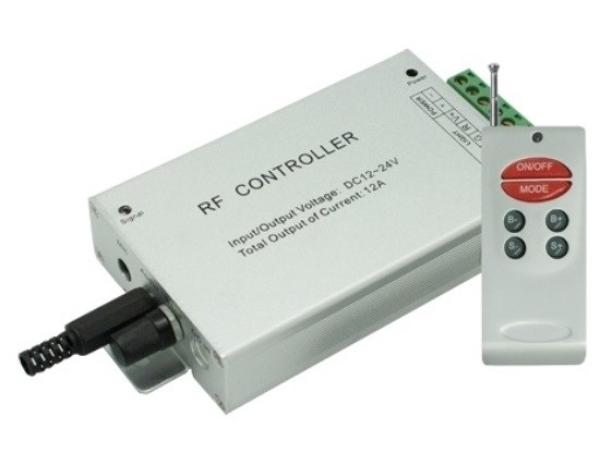 Контроллер RGB Ecola RCM12AESB, 12/24В, 144/288Вт, RF ПДУ 6 кнопок, аудиоконтроллер, IP20