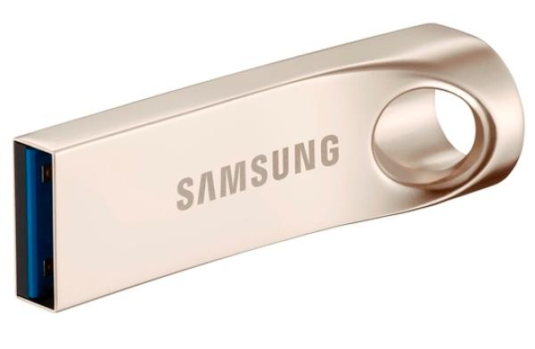 Флэш-накопитель USB3.0  16GB Samsung BAR MUF-16BA/APC, 130МБ/сек, серебристый, стильный дизайн, алюминиевый корпус