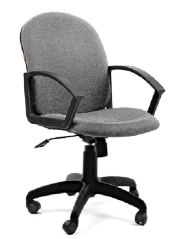 Кресло Chairman CH 681 C2, серый, акрил, механизм качания TG, закругленные подлокотники, крестовина - пластик, регулировка высоты - газлифт, до 100кг