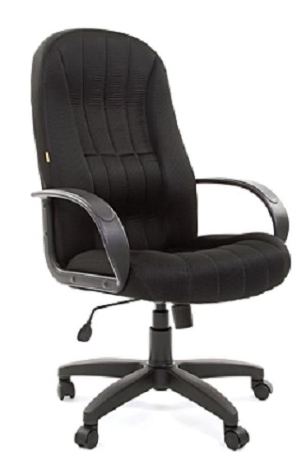 Кресло Chairman CH 685 TW-11, черный, эргономичный дизайн, механизм качания TG, закругленные подлокотники, крестовина - пластик, регулировка высоты сиденья - газлифт, до 120кг
