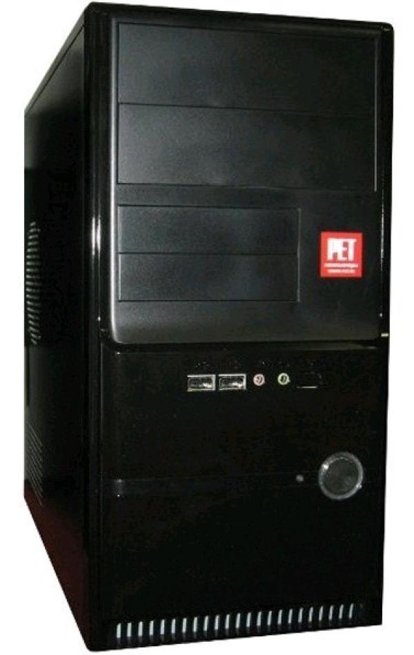 Компьютер РЕТ, Celeron 1037U 1.8 Dual Core/ iNM70 Звук Видео HDMI LAN1Gb USB3.0/ SO-DIMM DDR3 2GB/ 500GB / mATX 350Вт USB2.0 Audio черный-серебристый
