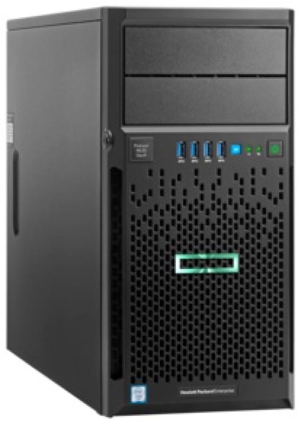 Сервер S1151 HP ML30 Gen9 (824379-421), 1*Xeon E3-1220v5 3.0 Quad Core/ iC236/ 1(4)*4GB DDR4 ECC/ HP B140i/ 4*SATA RAID (0 1 5 10)/ 0(4)*3.5" SATA HS/ 2GLAN/ USB3.0/ 4U/1(1)*350Вт