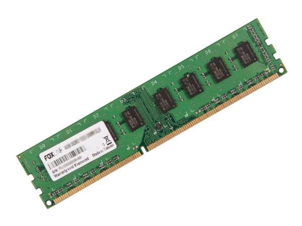 Оперативная память DIMM DDR3  2GB, 1600МГц (PC12800) Foxline FL1600D3U11S1-2G, 1.5В