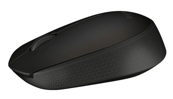 Мышь беспроводная оптическая Logitech M171 Wireless Mouse, USB, 3 кнопки, колесо, FM 10м, 1*AA, для ноутбука, черный, 910-004424