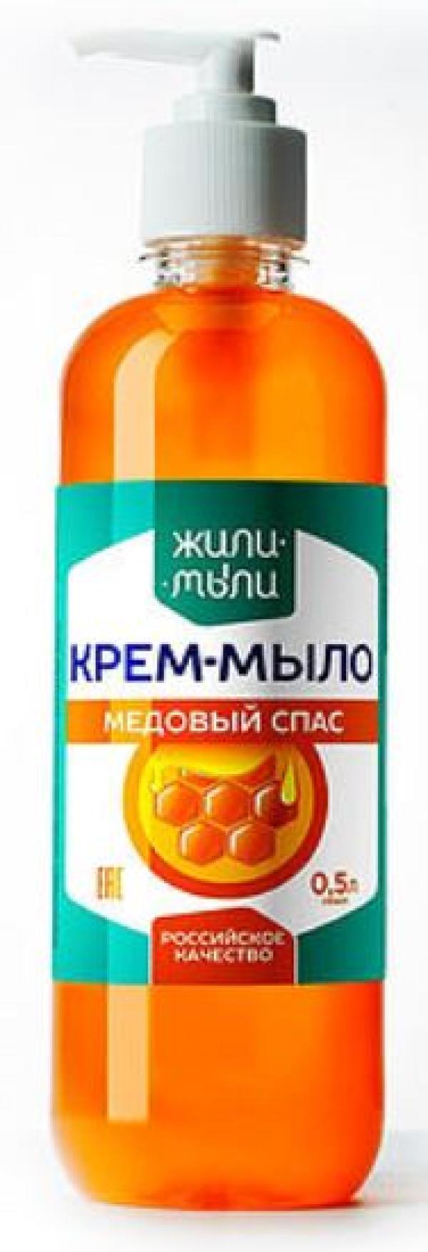 Жидкое крем-мыло Жили Мыли Медовый спас, 0.5л