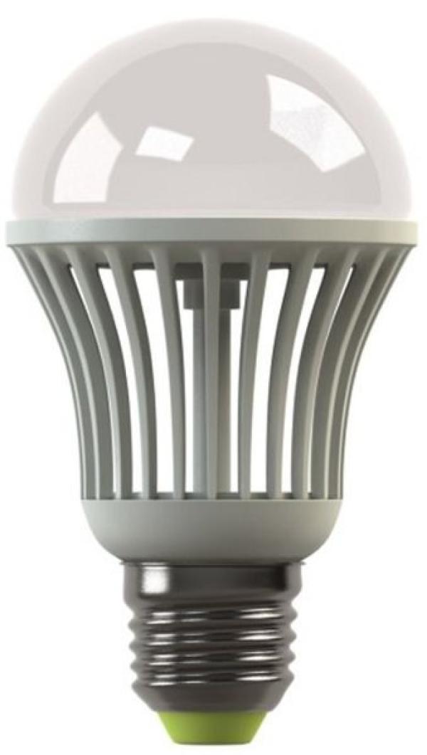 Лампа E27 светодиодная белая Ecomir 42937, 7/75Вт, теплый желтый, 3000K, 220В, 710Лм, 50000ч, 60/110мм