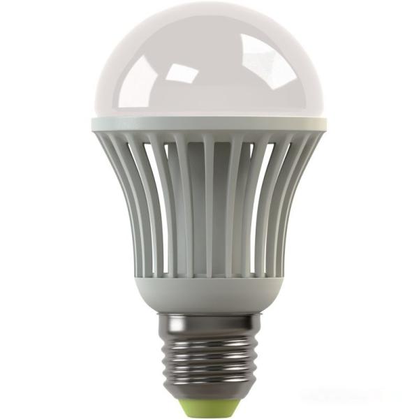 Лампа E27 светодиодная белая X-Flash XF-BGD-E27-7W-3K-220V/42869, 7/75Вт, теплый желтый, 3000К, 220В, 710Лм, 50000ч, радиатор, 60/110мм