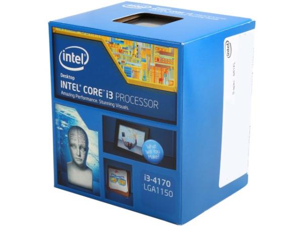 Процессор S1150 Intel Core i3-4170 3.7ГГц, 256KB+3MB, 5ГТ/с, Haswell 0.022мкм, Dual Core, видео 350МГц, 54Вт, BOX