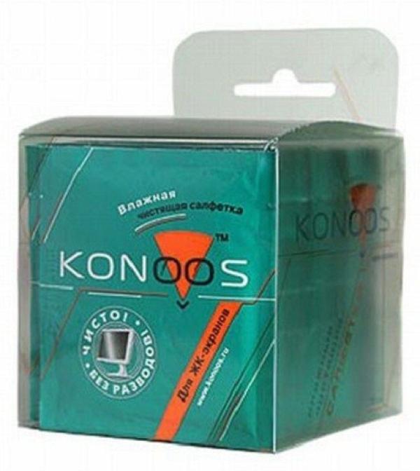 Средство для очистки мониторов ЖК Konoos KTS-20, салфетки влажные, 20шт